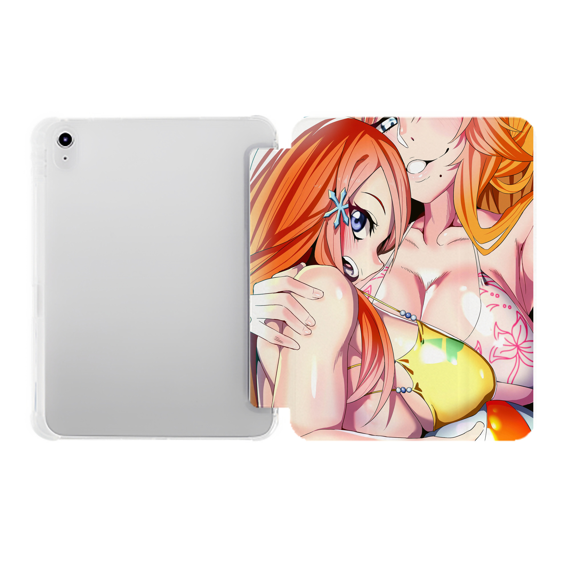 （画像用） ブリーチ BLEACH IPad ケース ペン収納付き 三つ折りスタンド PUレザー×シリコン 対応機種9.5/10.5/10.9インチ